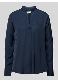 Bluzka z wiskozy z kołnierzem z lamówką ze sklepu Peek&Cloppenburg  w kategorii Bluzki damskie - zdjęcie 170512935