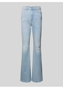 Jeansy o rozkloszowanym kroju z przetarciami model ‘SYLVIA’ ze sklepu Peek&Cloppenburg  w kategorii Jeansy damskie - zdjęcie 170512986