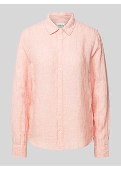 Bluzka koszulowa z lnu ze sklepu Peek&Cloppenburg  w kategorii Koszule damskie - zdjęcie 170513106