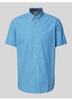 Koszula casualowa ze wzorem w kratę i wyhaftowanym logo ze sklepu Peek&Cloppenburg  w kategorii Koszule męskie - zdjęcie 170513117