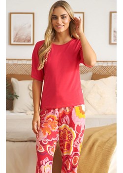 Doctor Nap piżama damska w kwiaty PM.5322, Kolor różowo-pomarańczowy, Rozmiar S, Doctor Nap ze sklepu Primodo w kategorii Piżamy damskie - zdjęcie 170514027