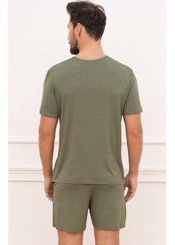 Piżama męska khaki na krótki rękaw i z krótkimi spodniami Dallas, Kolor khaki, Rozmiar S, Italian Fashion ze sklepu Primodo w kategorii Piżamy męskie - zdjęcie 170514088