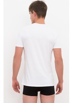 Biała koszulka męska na krótki rękaw w serek Ikar, Kolor biały, Rozmiar M, Italian Fashion ze sklepu Primodo w kategorii T-shirty męskie - zdjęcie 170514098