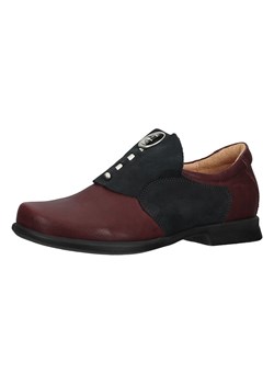 Think! Skórzane slippersy w kolorze bordowo-czarnym ze sklepu Limango Polska w kategorii Półbuty damskie - zdjęcie 170514946