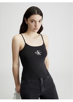 Calvin Klein Top w kolorze czarnym ze sklepu Limango Polska w kategorii Bluzki damskie - zdjęcie 170515056