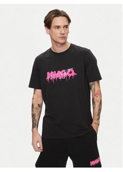 Hugo T-Shirt Decation 50515282 Czarny Regular Fit ze sklepu MODIVO w kategorii T-shirty męskie - zdjęcie 170515786