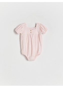Reserved - Bawełniane body z guzikami - pastelowy róż ze sklepu Reserved w kategorii Body niemowlęce - zdjęcie 170521748