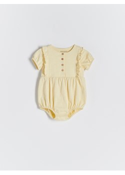 Reserved - Body z falbankami przy rękawach - żółty ze sklepu Reserved w kategorii Body niemowlęce - zdjęcie 170521968