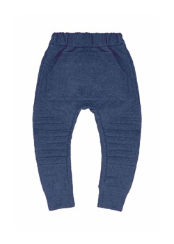 Spodnie dresowe chłopięce niebieskie z ozdobnymi przeszyciami Tup Tup ze sklepu 5.10.15 w kategorii Spodnie chłopięce - zdjęcie 170524108