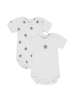Body niemowlęce 2-pak krótki rękaw, białe z gwiazdkami, Bellybutton ze sklepu 5.10.15 w kategorii Body niemowlęce - zdjęcie 170524157