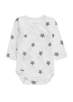 Body niemowlęce kopertowe długi rękaw, białe z nadrukiem w gwiazdki, Bellybutton ze sklepu 5.10.15 w kategorii Body niemowlęce - zdjęcie 170524218