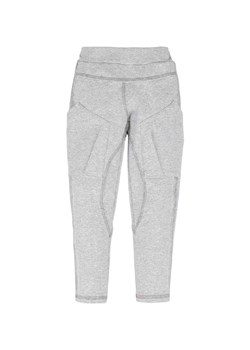 Jasnoszare ocieplane spodnie dresowe dla dziewczynk z kieszeniami Tup Tup ze sklepu 5.10.15 w kategorii Spodnie dziewczęce - zdjęcie 170524235