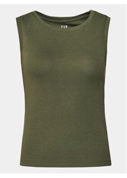 Gap Top 540735-11 Zielony Slim Fit ze sklepu MODIVO w kategorii Bluzki damskie - zdjęcie 170525688