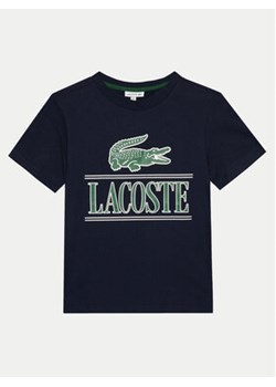 Lacoste T-Shirt TJ3804 Granatowy Regular Fit ze sklepu MODIVO w kategorii T-shirty chłopięce - zdjęcie 170525727