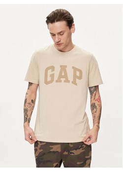 Gap T-Shirt 856659-08 Beżowy Regular Fit ze sklepu MODIVO w kategorii T-shirty męskie - zdjęcie 170525866