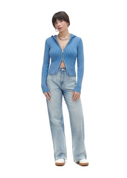 Cropp - Niebieski sweter z kapturem - niebieski ze sklepu Cropp w kategorii Swetry damskie - zdjęcie 170526188