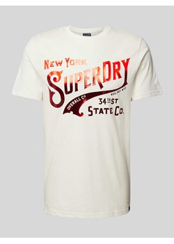 T-shirt z nadrukiem z logo model ‘METALLIC WORKWEAR’ ze sklepu Peek&Cloppenburg  w kategorii T-shirty męskie - zdjęcie 170530016