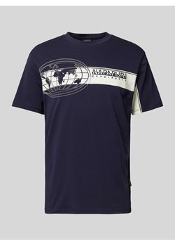 T-shirt z nadrukiem z logo i motywem model ‘MANTA’ ze sklepu Peek&Cloppenburg  w kategorii T-shirty męskie - zdjęcie 170530226