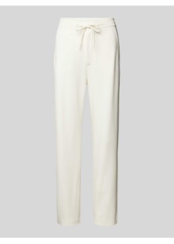 Spodnie materiałowe o kroju regular fit z elastycznym pasem ze sklepu Peek&Cloppenburg  w kategorii Spodnie damskie - zdjęcie 170530238