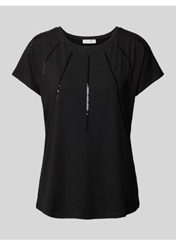 T-shirt z cekinowym obszyciem ze sklepu Peek&Cloppenburg  w kategorii Bluzki damskie - zdjęcie 170530475