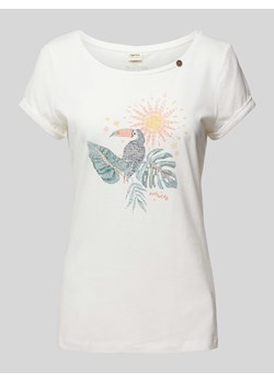 T-shirt z nadrukowanym motywem ze sklepu Peek&Cloppenburg  w kategorii Bluzki damskie - zdjęcie 170530649
