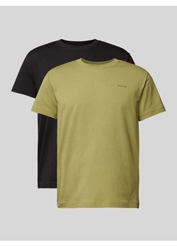 T-shirt z detalem z logo w zestawie 2 szt. ze sklepu Peek&Cloppenburg  w kategorii T-shirty męskie - zdjęcie 170530779