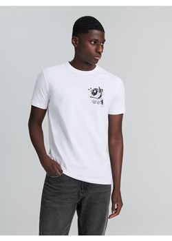 Sinsay - Koszulka z nadrukiem - biały ze sklepu Sinsay w kategorii T-shirty męskie - zdjęcie 170531677
