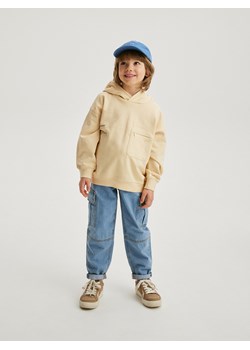 Reserved - Bluza oversize z kapturem - jasnożółty ze sklepu Reserved w kategorii Bluzy chłopięce - zdjęcie 170532229
