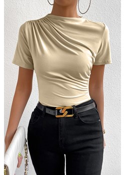 T-shirt KARIMDA ECRU ze sklepu Ivet Shop w kategorii Bluzki damskie - zdjęcie 170534685