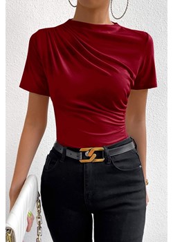 T-shirt KARIMDA BORDO ze sklepu Ivet Shop w kategorii Bluzki damskie - zdjęcie 170534686