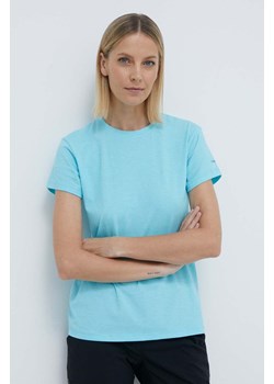 Columbia t-shirt sportowy Sun Trek Sun Trek kolor niebieski 1940543 ze sklepu ANSWEAR.com w kategorii Bluzki damskie - zdjęcie 170534839