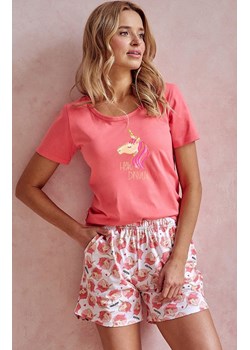 Bawełniana piżama damska Mila 3112, Kolor koralowo-biały, Rozmiar S, Taro ze sklepu Intymna w kategorii Piżamy damskie - zdjęcie 170535125