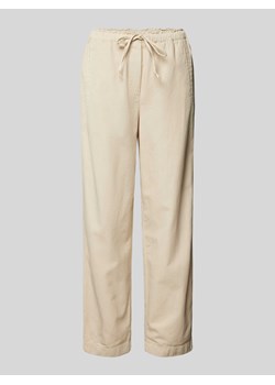 Spodnie materiałowe o kroju regular fit z elastycznym pasem ze sklepu Peek&Cloppenburg  w kategorii Spodnie damskie - zdjęcie 170535206