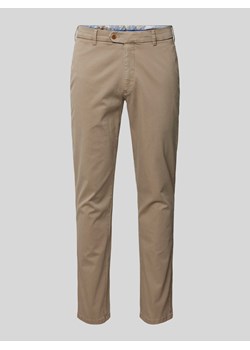 Spodnie zapinane na guzik i zamek błyskawiczny model ‘LUPUS’ ze sklepu Peek&Cloppenburg  w kategorii Spodnie męskie - zdjęcie 170535316