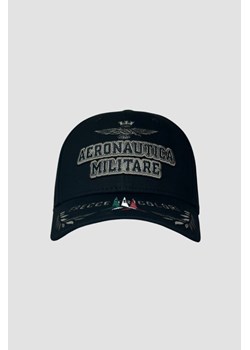 AERONAUTICA MILITARE Czarna czapka Embroidery ze sklepu outfit.pl w kategorii Czapki z daszkiem męskie - zdjęcie 170538055