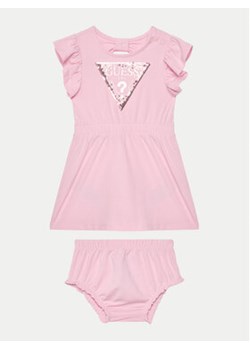 Guess Sukienka codzienna A4GK06 K6YW4 Różowy Regular Fit ze sklepu MODIVO w kategorii Sukienki niemowlęce - zdjęcie 170543678