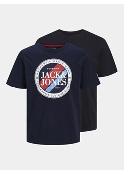 Jack&Jones Komplet 2 t-shirtów Loyd & Loof 12256960 Czarny Standard Fit ze sklepu MODIVO w kategorii T-shirty męskie - zdjęcie 170543718