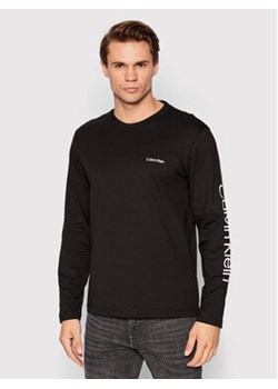 Calvin Klein Longsleeve Placement Logo K10K109737 Czarny Regular Fit ze sklepu MODIVO w kategorii T-shirty męskie - zdjęcie 170543746