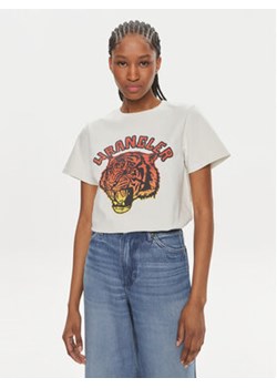 Wrangler T-Shirt 112350282 Biały Regular Fit ze sklepu MODIVO w kategorii Bluzki damskie - zdjęcie 170543906