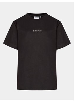 Calvin Klein Curve T-Shirt Inclusive Micro Logo K20K203712 Czarny Regular Fit ze sklepu MODIVO w kategorii Bluzki damskie - zdjęcie 170544116