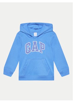 Gap Bluza 859695-00 Niebieski Regular Fit ze sklepu MODIVO w kategorii Bluzy chłopięce - zdjęcie 170544598