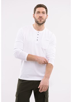 Biały longsleeve L-CASH ze sklepu Volcano.pl w kategorii T-shirty męskie - zdjęcie 170544619