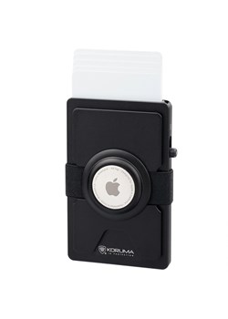 Aluminiowe etui z wysuwanymi kartami i miejscem na AirTag od Apple (czarny) ze sklepu Koruma ID Protection w kategorii Etui - zdjęcie 170545866