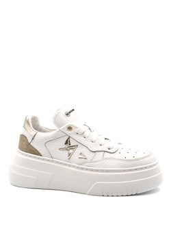 Białe sznurowane sneakersy 208B ze sklepu NESCIOR w kategorii Buty sportowe damskie - zdjęcie 170546925