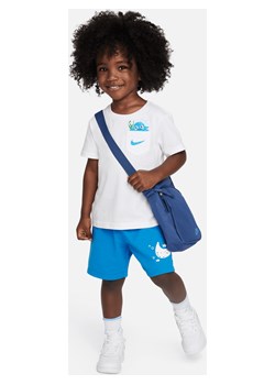 Dwuczęściowy zestaw dla maluchów Nike Sportswear Coral Reef Tee and Shorts Set - Niebieski ze sklepu Nike poland w kategorii Komplety chłopięce - zdjęcie 170550166