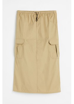 H & M - Bawełniana spódnica spadochronowa - Beżowy ze sklepu H&M w kategorii Spódnice - zdjęcie 170550436