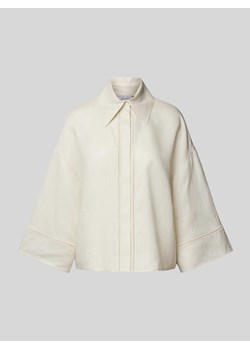 Bluzka lniana z wykładanym kołnierzem model ‘ROBINIA’ ze sklepu Peek&Cloppenburg  w kategorii Koszule damskie - zdjęcie 170550598