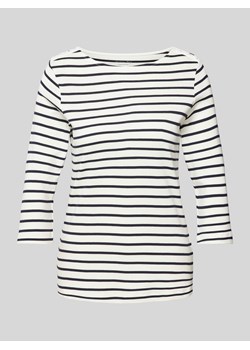 T-shirt ze wzorem w paski i rękawami o dł. 3/4 ze sklepu Peek&Cloppenburg  w kategorii Bluzki damskie - zdjęcie 170551189