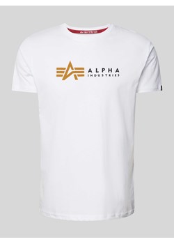 T-shirt z nadrukiem z logo ze sklepu Peek&Cloppenburg  w kategorii T-shirty męskie - zdjęcie 170551229
