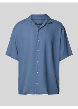 Koszula casualowa o kroju tailored fit z kołnierzem z połami ze sklepu Peek&Cloppenburg  w kategorii Koszule męskie - zdjęcie 170551258